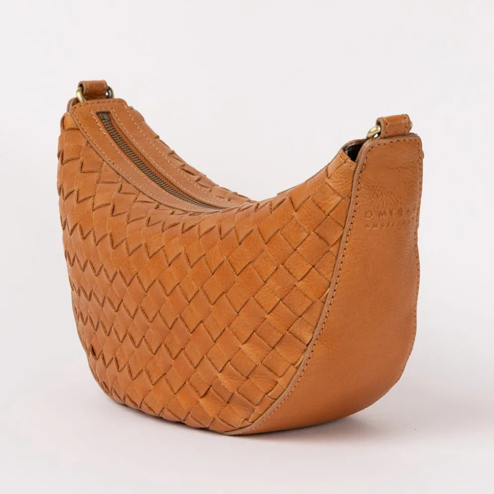 O My Bag Ledertasche Crossbody LEO Wild Oak Woven weiches Leder