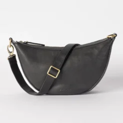O My Bag Ledertasche Crossbody LEO weiches Leder Black
