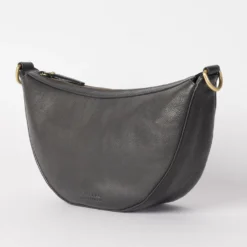 O My Bag Ledertasche Crossbody LEO weiches Leder Black
