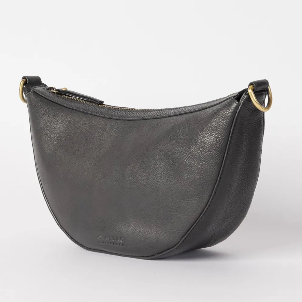 O My Bag Ledertasche Crossbody LEO weiches Leder Black