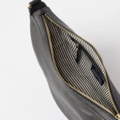 O My Bag Ledertasche Crossbody LEO weiches Leder Black