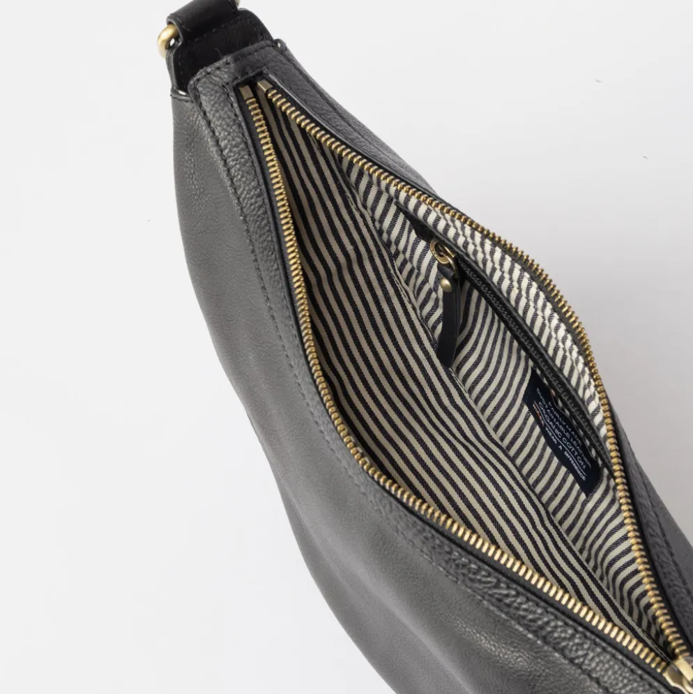 O My Bag Ledertasche Crossbody LEO weiches Leder Black