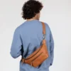 O My Bag Ledertasche Crossbody DREW BUM BAG weiches Leder Wild Oak inkl. 2 Taschengurte