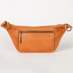 O My Bag Ledertasche Crossbody DREW BUM BAG weiches Leder Wild Oak inkl. 2 Taschengurte
