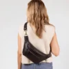 O My Bag Ledertasche Crossbody DREW BUM BAG weiches Leder Black inkl. 2 Taschengurte