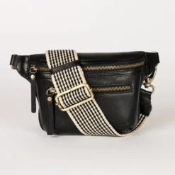 O My Bag Ledertasche Crossbody BECK'S BUMBAG Stromboli Black