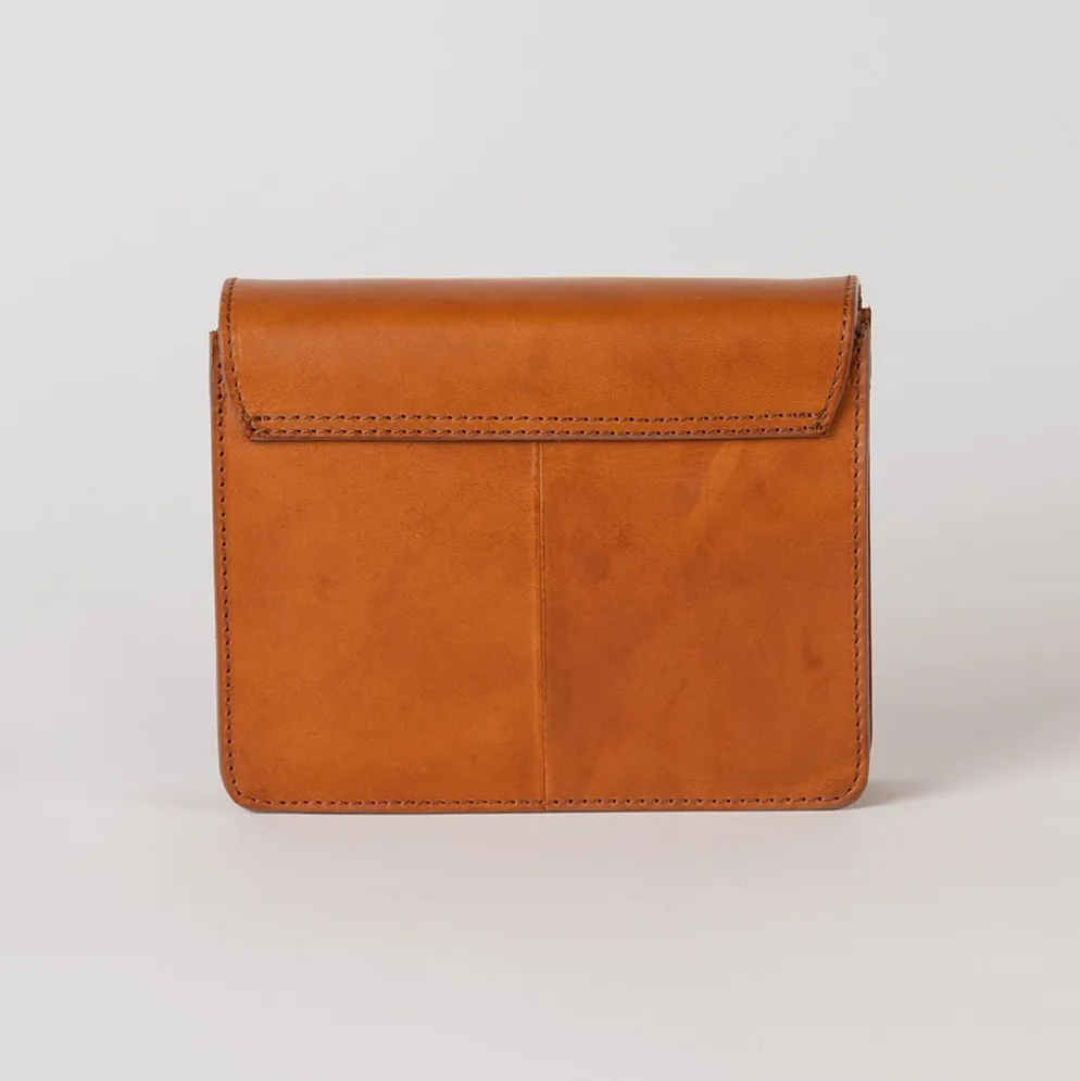 O My Bag Ledertasche Crossbody AUDREY MINI inkl. 2 Taschengurte klassisches Leder Cognac