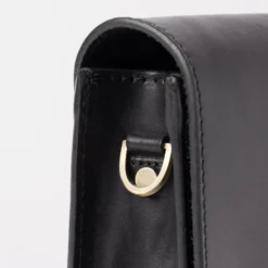 O My Bag Ledertasche Crossbody AUDREY MINI inkl. 2 Taschengurte klassisches Leder Black