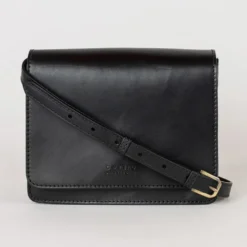 O My Bag Ledertasche Crossbody AUDREY MINI inkl. 2 Taschengurte klassisches Leder Black