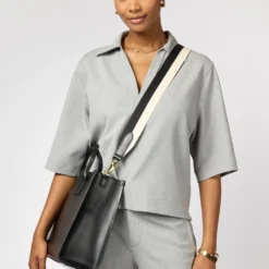 O My Bag Ledertasche JACKIE Black klassisches Leder