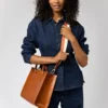 O My Bag Ledertasche JACKIE klassisches Leder Cognac