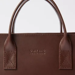 O My Bag Ledertasche JACKIE MIDI inkl. Ledergurt Chocolate klassisches Leder