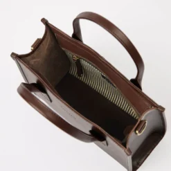 O My Bag Ledertasche JACKIE MIDI inkl. Ledergurt Chocolate klassisches Leder