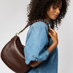 O My Bag Ledertasche LANA Chocolate weiches Leder