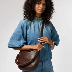 O My Bag Ledertasche LANA Chocolate weiches Leder