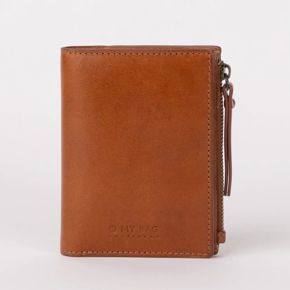 O My Bag Portemonnaie JAMIE klassisches Leder Cognac