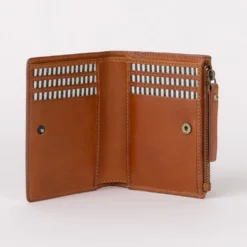 O My Bag Portemonnaie JAMIE klassisches Leder Cognac