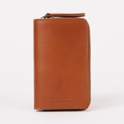 O My Bag Portemonnaie JETT Cognac klassisches Leder