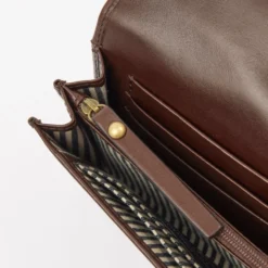 O My Bag Portemonnaie/Purse JO'S klassisches Leder Chocolate