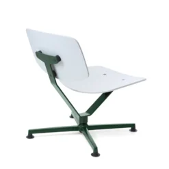 raawii Lounge chair Dark green / Sitzschale light grey