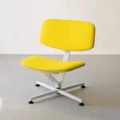 raawii Lounge chair Light grey / Stoffbezug yellow