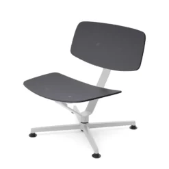 raawii Lounge chair Light grey / Sitzschale anthracite