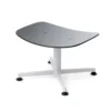 raawii Ottoman Light grey / Sitzschale anthracite