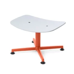 raawii Ottoman Orange / Sitzschale light grey