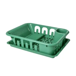 Rice Abtropfgestell mit Besteckhalter Green
