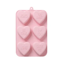 Rice Backform Silikon Hearts Soft Pink