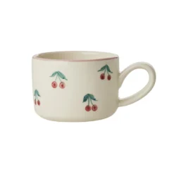 Rice Cappuccino-Tasse Keramik handbemalt Cherries 200 ml