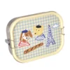 Rice Edelstahl Lunchbox Brotdose mit flexiblem Trenner Blue Kids Paris 1400 ml
