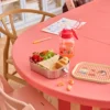 Rice Edelstahl Lunchbox Brotdose mit flexiblem Trenner ABC Pink 800 ml