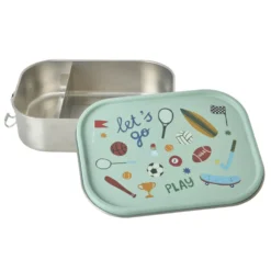 Rice Edelstahl Lunchbox Brotdose mit flexiblem Trenner Sports 1400 ml
