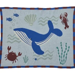 Rice Gestrickte Babydecke Blue Ocean Design