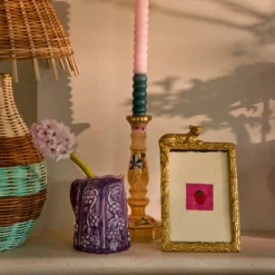 Rice Keramik Krug Vintage in Dark Lavender