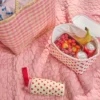 Rice Kühltasche Red Hearts in Cream Small