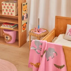 Rice Kissen Elephant mit 3D Details Pink 30x30
