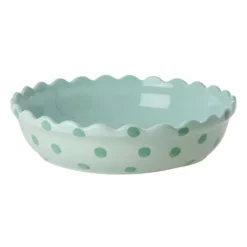 Rice Kuchenform Keramik Mint Green Dots Large