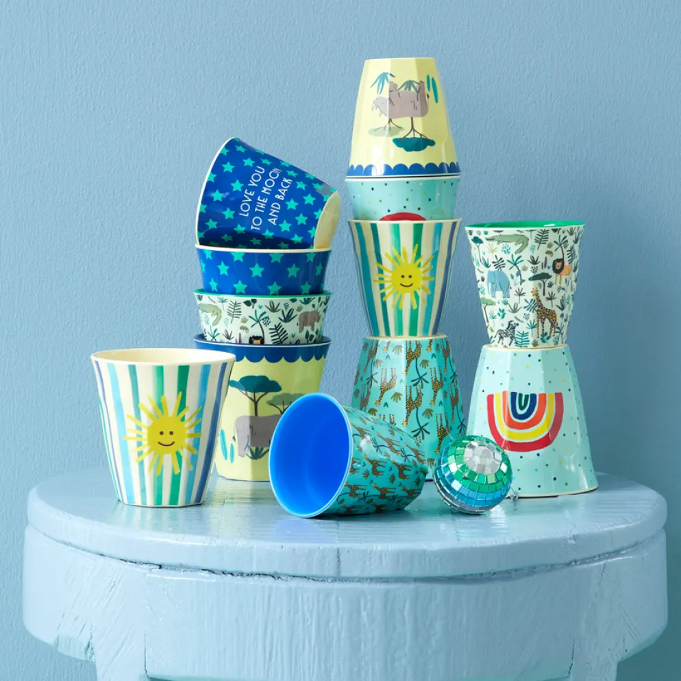 Rice Melamin Becher Funky Prints 6er-Set