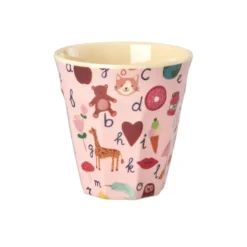 Rice Melamin Becher Pink ABC 250 ml