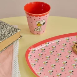 Rice Melamin Becher Pink Snoopy 250 ml