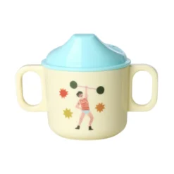 Rice Melamin-Geschirr Baby Geschenkbox Fun Fair Mint 4-teilig