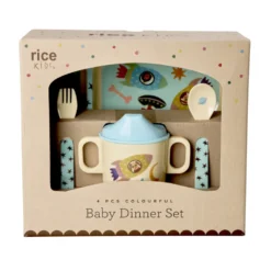 Rice Melamin-Geschirr Geschenkbox Dogs in Space 4-teilig