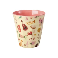 Rice Melamin Kinderbecher Blue Music Band 160 ml