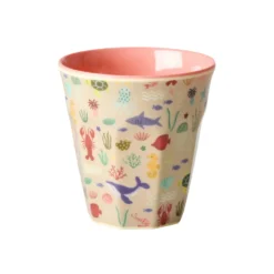 Rice Melamin Kinderbecher Coral Ocean 160 ml
