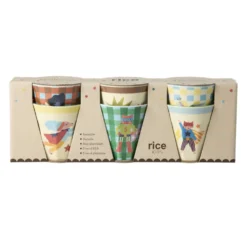 Rice Melamin Kinderbecher Hero Green 6er-Set