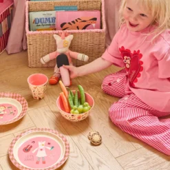Rice Melamin Kinderbecher Pink Music Band 160 ml