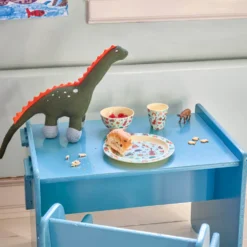 Rice Melamin Kinderteller Blue ABC 22 cm