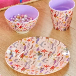 Rice Melamin Kinderteller Mermaid 20 cm
